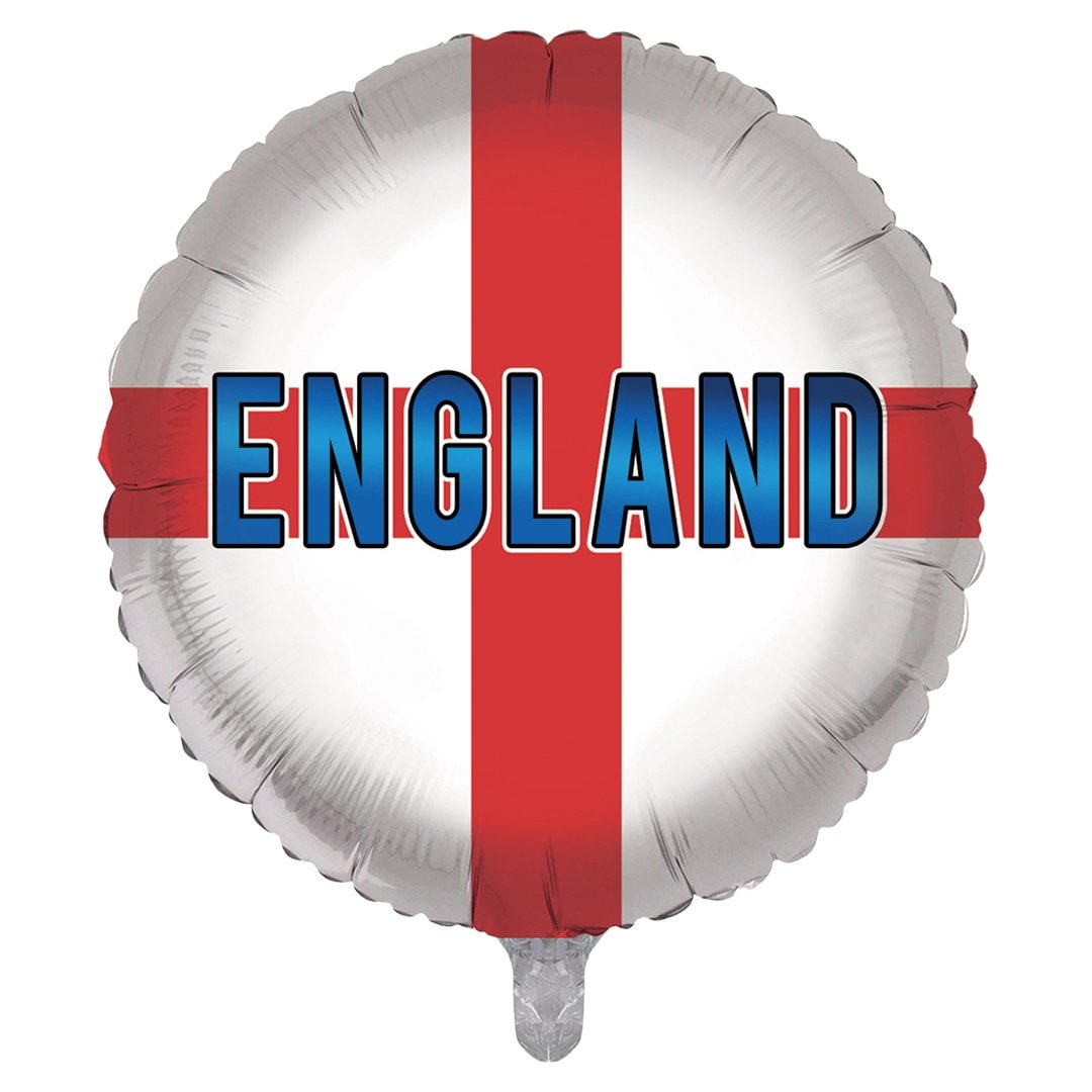 England Flag Round Foil Helium Balloon 46cm 18 in - Tesco Groceries