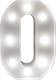 image 1 of St Helens Battery Operated 3D LED Letter O Light