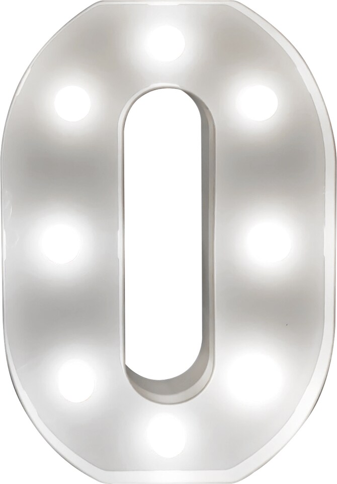 image 1 of St Helens Battery Operated 3D LED Letter O Light