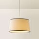 image 4 of ValueLights Aspen Medium Black Trim Tapered Lamp Shade | Black