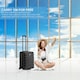 image 7 of Flight Knight Lightweight 2 Wheel ABS Hard Suitcases Cabin Carry On Hand Luggage Over 100 Airlines British Airways, Ryanair & easyJet Free Carry On 40x20x25cm Grey | Charcoal | Cabin Bag