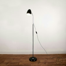 ValueLights Kuppel Flexi Neck Black Floor Lamp