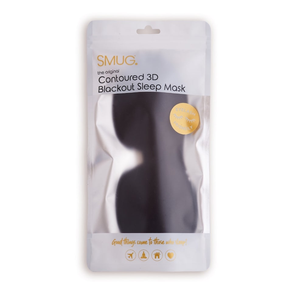image 1 of SMUG Contoured 3D Blackout Sleep Mask - Black
