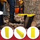 image 6 of SPARES2GO Tree Felling Wedge Heavy Duty Chainsaw Log Wood Cutting Cleaving Block Tool (8")