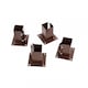 image 2 of 4x Heavy Duty Bolt Down Fence Post Shoe Grip Holder - 75 x 75mm | Brown | 4