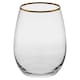 image 5 of Amber Tumbler Gold Rim Set Whiskey Glass Cocktail Goblet 570ml | Clear | Clear | Set of 12