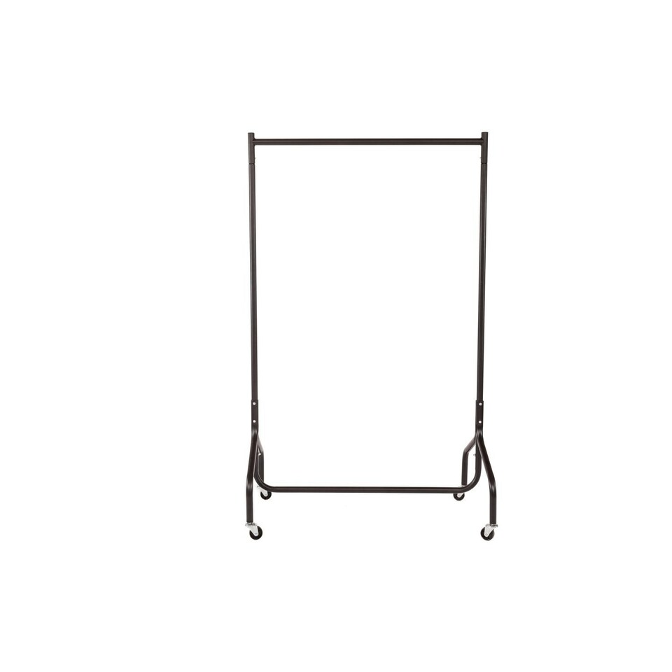 image 1 of Oypla 3ft Garment Clothes Rail Super Heavy Duty All Metal Black Black | One Size