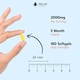 image 3 of Omega 3 2000mg High Strength EPA DHA 180 Softgels