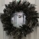 image 2 of 50cm Premier PVC Plain Black Tipped Artificial Christmas Halloween Wreath