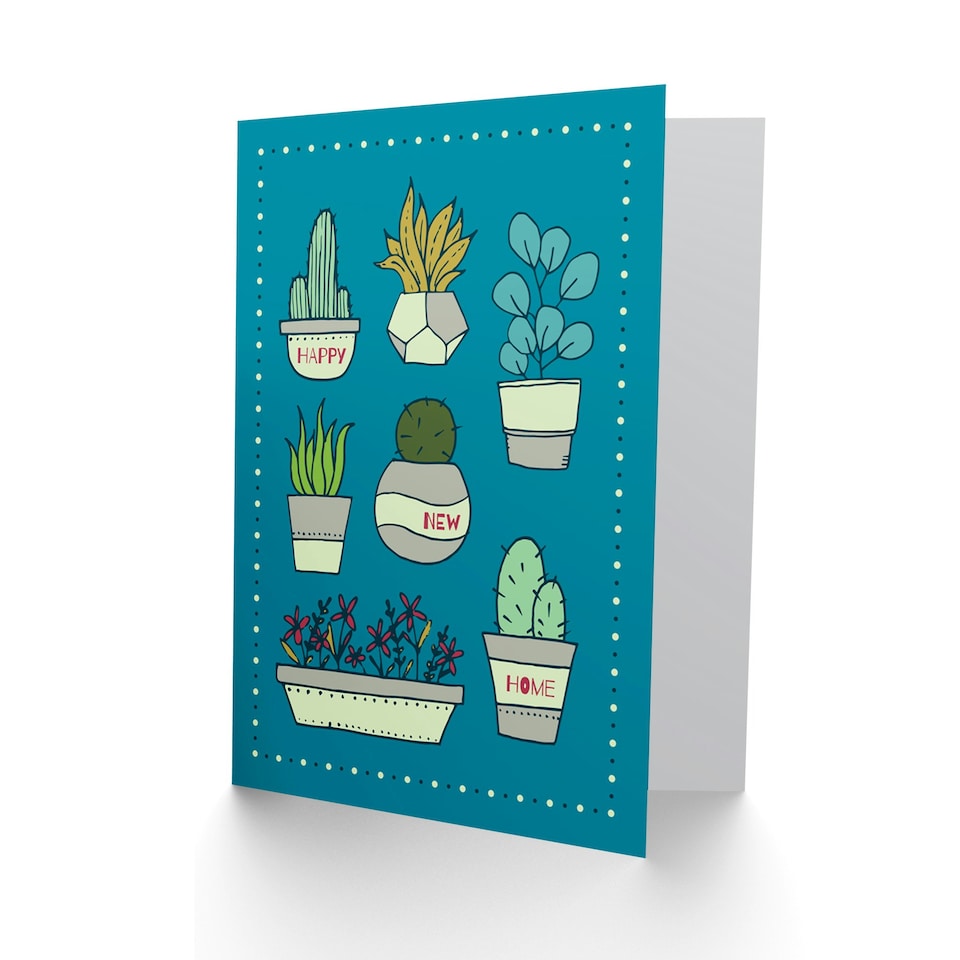 image 1 of Plant Lover Cacti Flower Succulents New Home Card