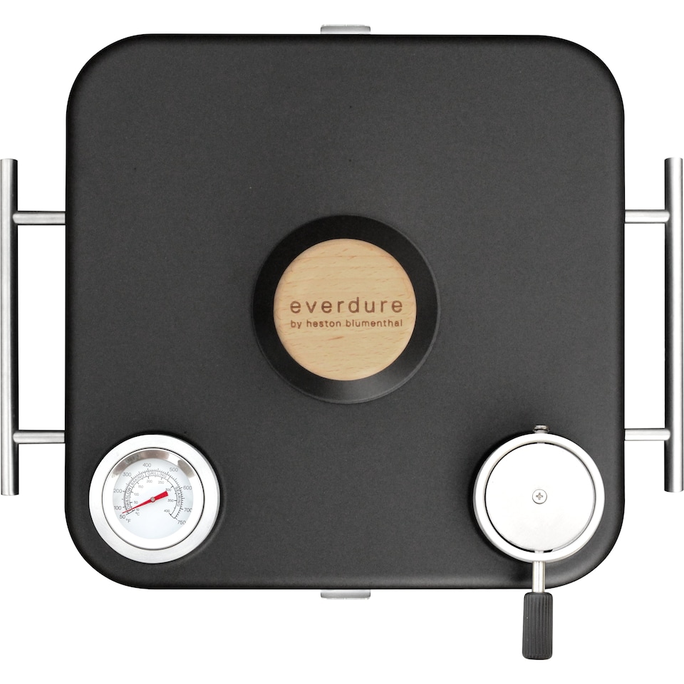 image 1 of Everdure by Heston Blumenthal CUBE PROFLAME 360 Portable Gas BBQ with Roasting Hood