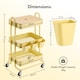 image 9 of Vonhaus Storage Trolley 3 Tier Bathroom & Kitchen Storage