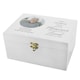 image 1 of Personalised Memorial Photo Upload White Wooden Box White