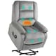 image 1 of HOMCOM Riser and Recliner Chair Lift Chair with Vibration Massage, Heat, Grey Grey