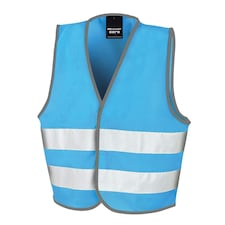SAFE-GUARD by Result Childrens/Kids Core Enhanced Hi-Vis Vest - Sky Blue - 4-6 Years