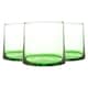 image 1 of Nicola Spring Merzouga Recycled Glass Tealight Holders - 7cm - Green - Pack of 3 | Green | Green