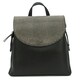 image 1 of Eastern Counties Leather Petra Snake Print Leather Backpack - Black - One Size