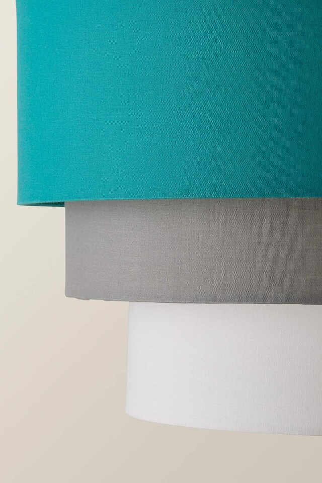 image 1 of ValueLights Aztec Pair of Blue Ceiling Pendant Shade | Blue