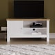 image 2 of Vida Designs Arlington 1 Door TV Unit Shaker Entertainment Storage, White & Oak | White | White & Oak | 1