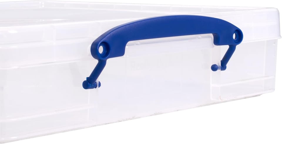 image 1 of Really Useful Plastic Storage Box 7L CLEAR Pack of 4