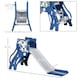 image 5 of AIYAPLAY Kids Slide with Basketball Hoop, Basketball, for 18-36 Months, Blue