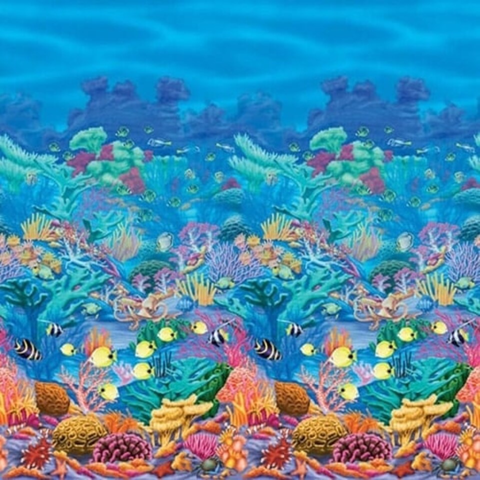 Coral Reef Backdrop Scene Setters Room Roll