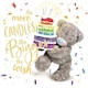 image 4 of Bear With Cake 3D Holographic Birthday Cake Card