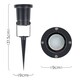 image 6 of ValueLights Berwick 4 Pack IP65 3 In 1 Ground Wall Spike Outdoor Lights | Black