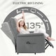 image 4 of HOMCOM Power Lift Recliner Electric Reclining Chair with Remote Grey Grey