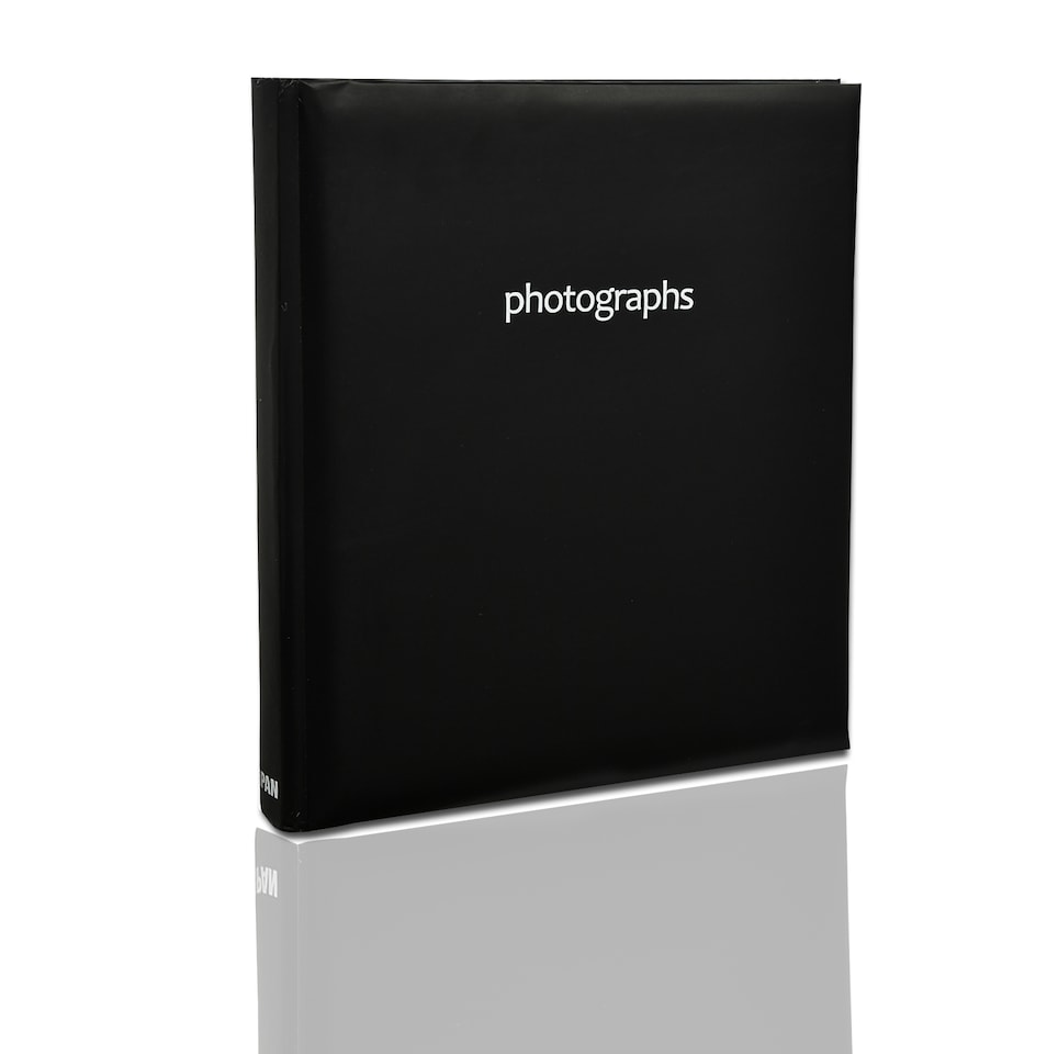 image 1 of ARPAN Slip In Case Book-Bound Memo Photo Album – Holds 200 Photos 6" x 4" (10x15cm) – Hardcover Memory Album with Writing Space for Family, Wedding & Travel Pictures