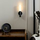 image 5 of ValueLights Oakley Matte Black Wall Light and Integrated LED 1W Warm White 3000K Bulb | Black