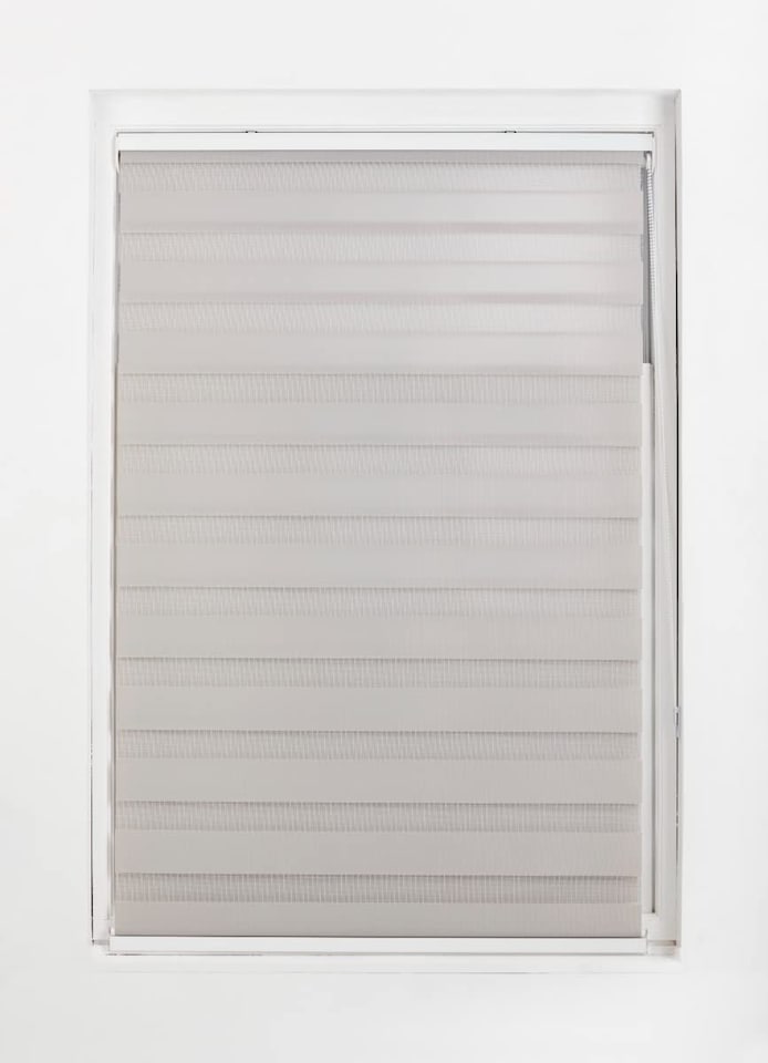 image 1 of Day and Night Zebra Roller Blind 160cm Wide x 165cm Long | Grey | Grey