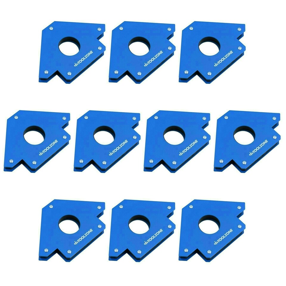 image 1 of 75lb Large Welding Welder Magnet Magnetic Holder Support 45 90 135 Angle 10pc
