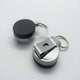 image 2 of Pack of 6 Round Retractable Key Reels with Key Ring