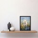 image 2 of West Highland Terrier Claude Monet Style Dog Black Framed Wall Art Print A4