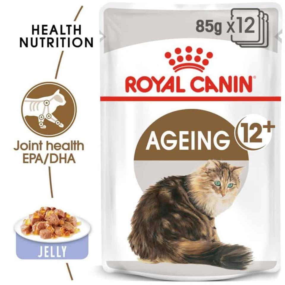 image 1 of Royal Canin Ageing Over 11 Years Wet Cat Food in Jelly - 24 x 85 g (2 kg) | Multi | 24 x 85g | Chicken, Turkey, Lamb | 1