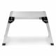 image 4 of 150kg Folding Aluminium Work Platform Step Up Bench Ladder EN131 | Silver