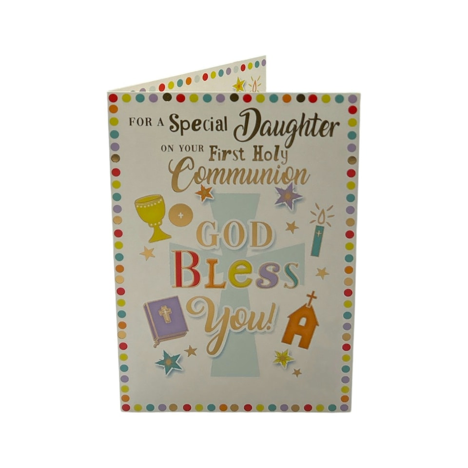 image 1 of For Daughter First Holy Communion Religious Greeting Card
