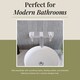 image 7 of Balterley Pride Contemporary Round Wall Mount 3 Tap Hole Basin Mixer Tap & Back Plate