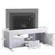 image 3 of Vida Designs Eclipse 2 Door 1 Drawer LED TV Unit Entertainment Stand, White
