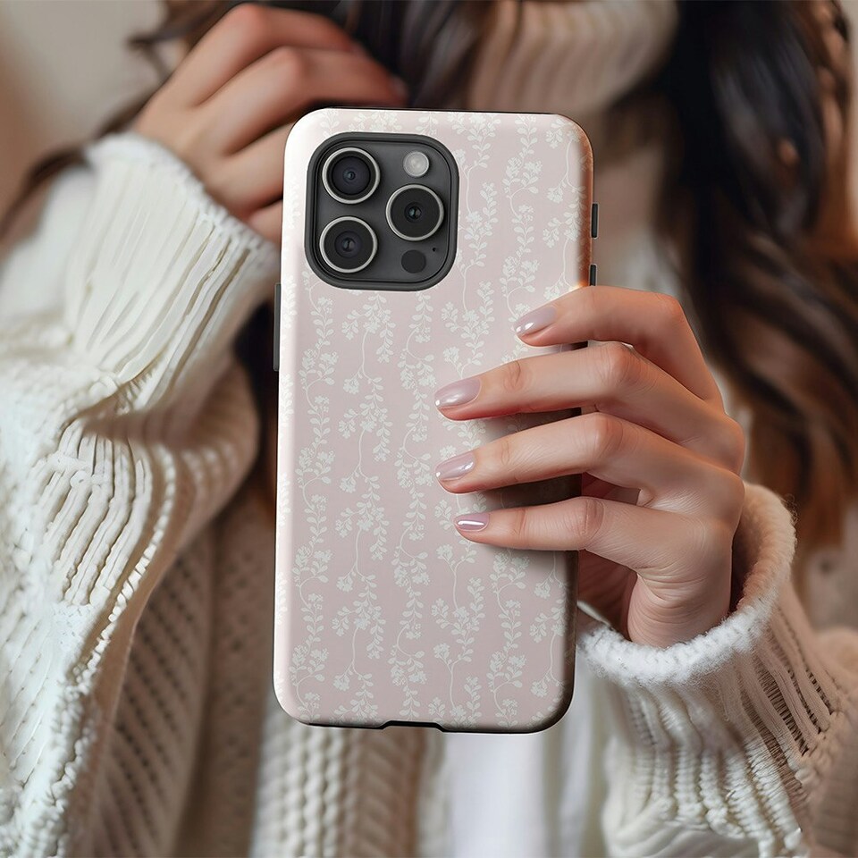 image 1 of Elegant Floral Phone Case | Pink | iPhone 12 Pro Max
Tough | iPhone 12 Pro Max
Tough