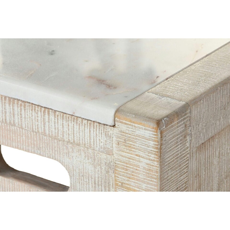 image 1 of Table set with chairs Home ESPRIT White Natural 112 x 40 x 96 cm N/A