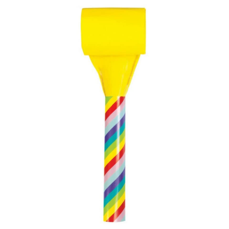 image 1 of Unique Party Candy Cane Party Blower (Pack Of 8) - Multicoloured - One Size