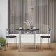 image 2 of Yaheetech Modern Round Dining Table Set