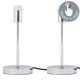 image 2 of First Choice Lighting Set of 2 Chrome Touch Operated Stick Table Lamp Bases Only Chrome