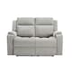 image 2 of Orka 2 Seater Manual Recliner Chenille Fabric Sofa Grey