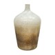 image 1 of Verre Stem Frosted Vase Gold