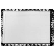 Greek Key Border Frame Rug | Multi