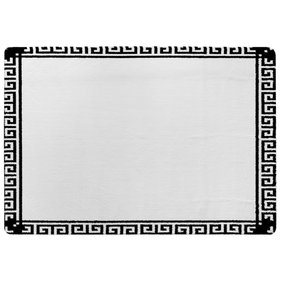 image 1 of Greek Key Border Frame Rug | Multi