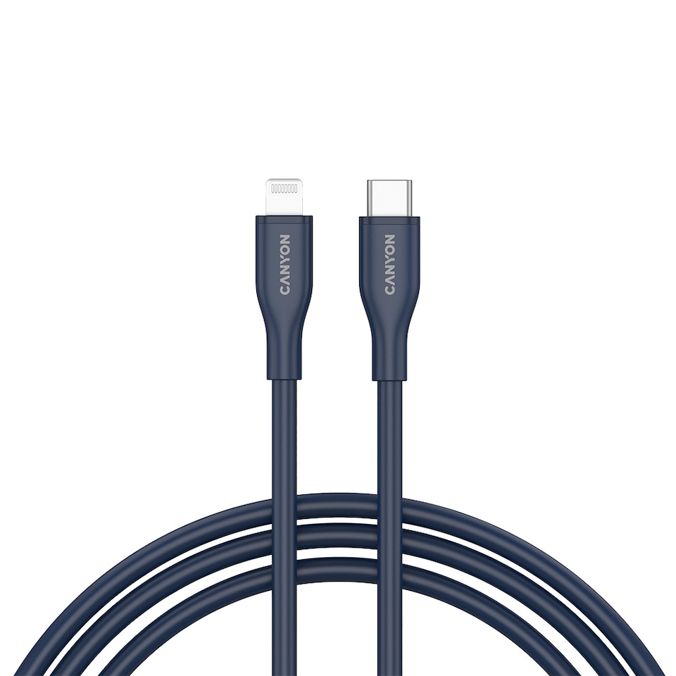 image 1 of Canyon Cable Clnm60 C-L 60W Mfi 1M Silicon Blue